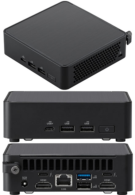 ASUS NUC14RVKu7 (Intel Core Ultra 7, 22 Threats, up to 4,8GHz, 2x HDMI, 2x Thunderbolt 4)