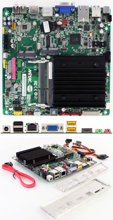 Mitac PD11TI (Intel DN2800MT-E) Half-Height (Intel Atom 2x1.86Ghz CPU, 10-19VDC) [<b>FANLESS</b>]