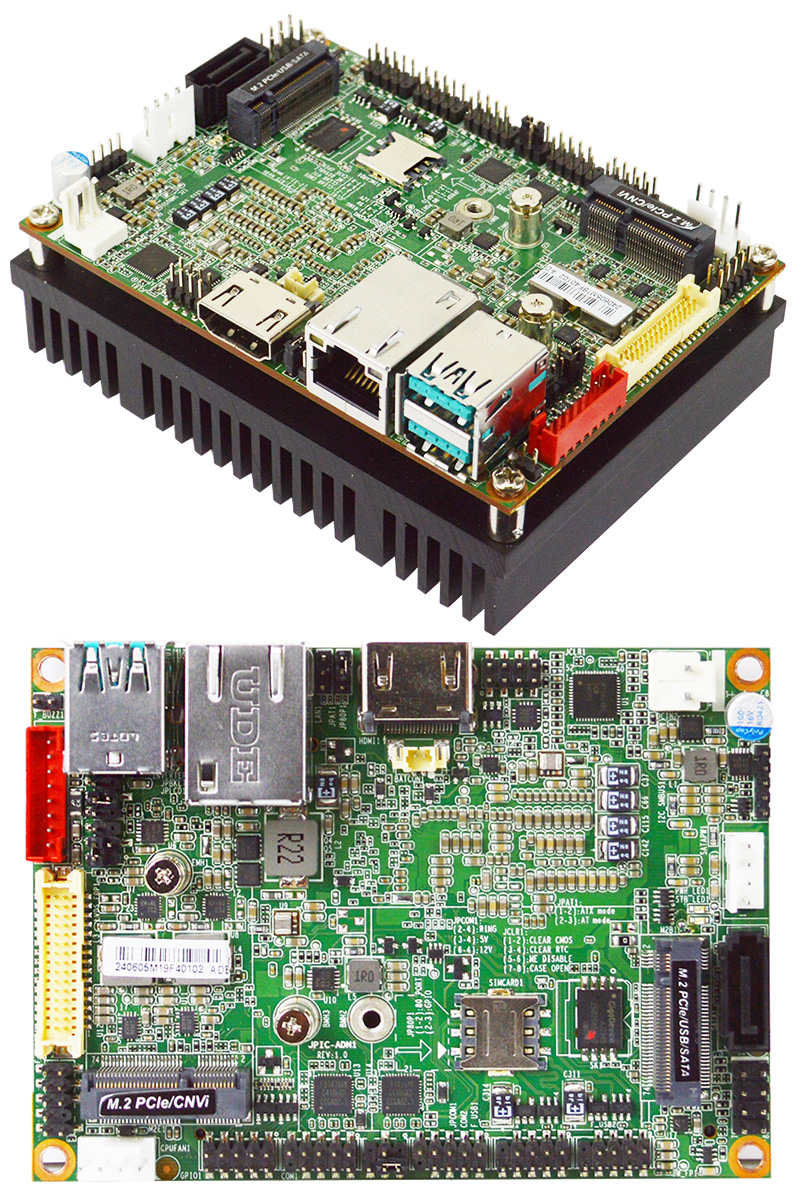 Jetway JPIC-ADN1-N97 (Pico-ITX Motherboard with Intel N97-Processor) <b>[Wide Operating Temperature: -20 ~ 60°C]</b>